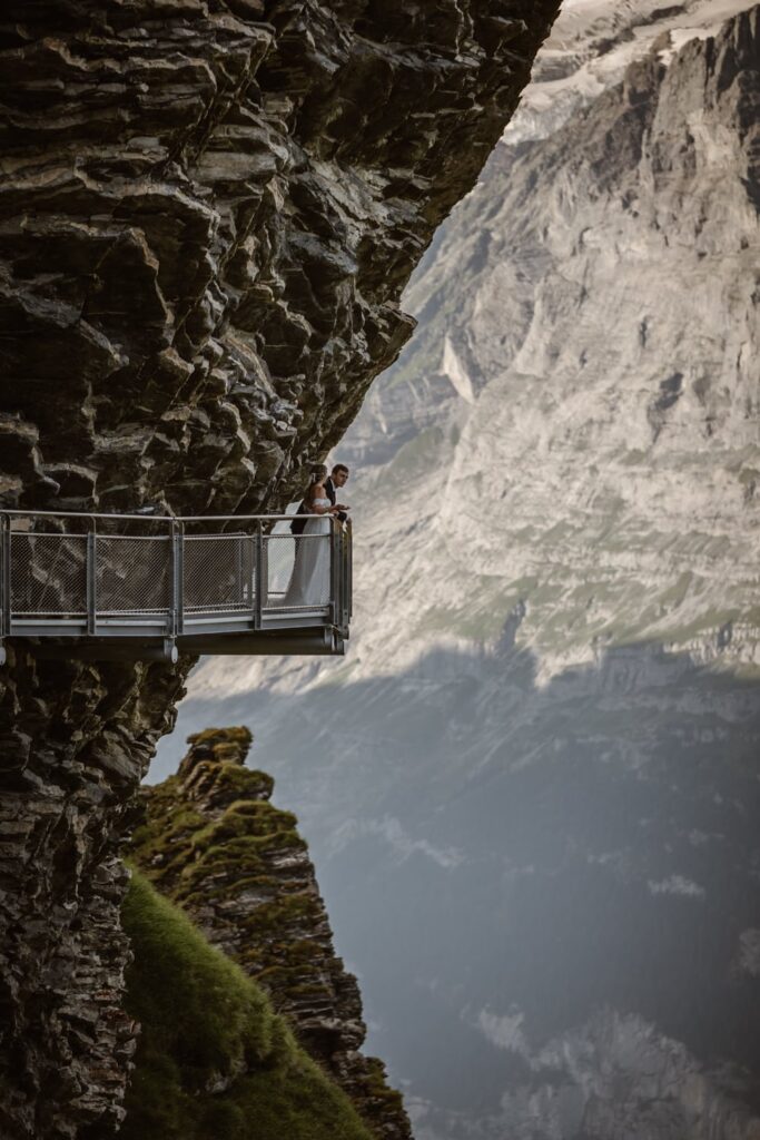 First-cliff-walk-wedding